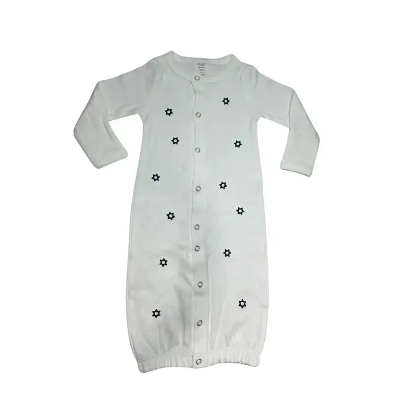 Navy Magen David Bris Gown - 100% Cotton