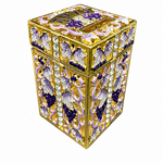 Tzedaka Box - Pomegranates - Purple