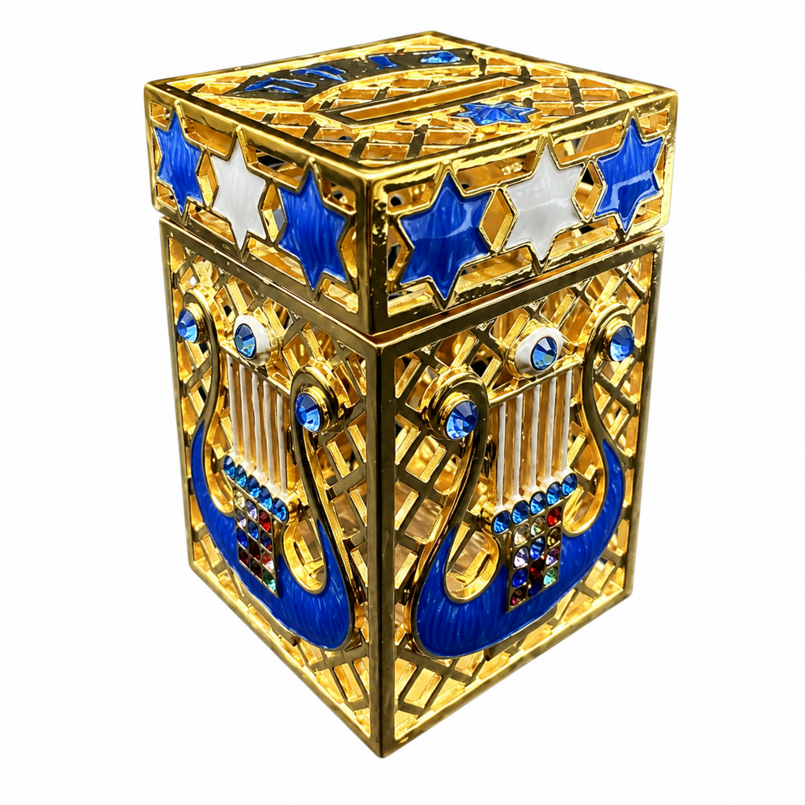 Tzedaka Box - Harp