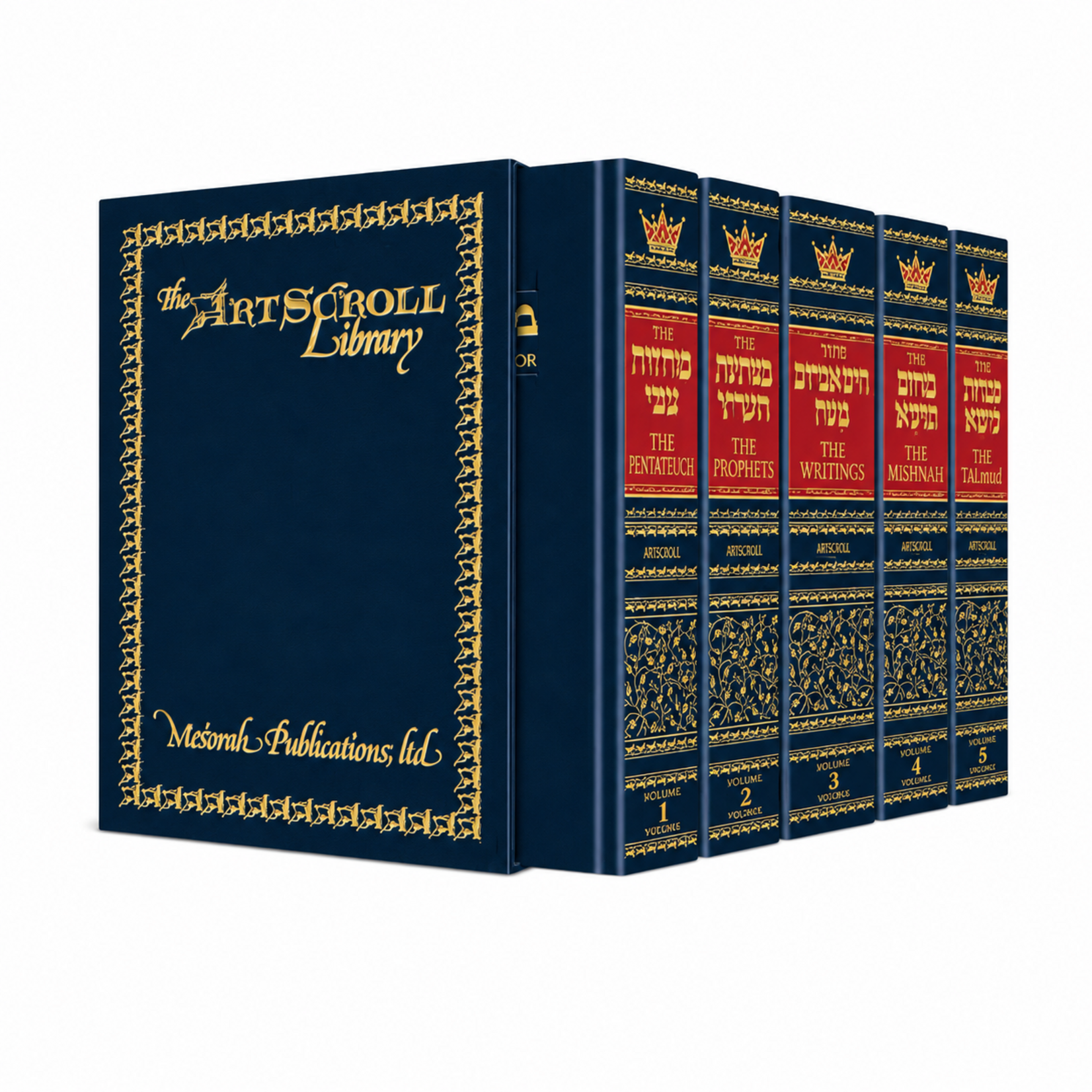 Machzor 5 Vol Slipcased Set Pocket Size Ashkenaz