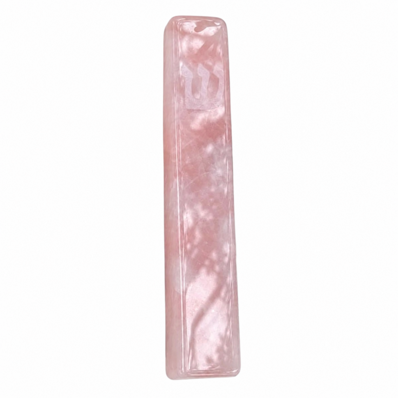 Rose Quartz Mezuzah Case - 5"