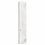 7" White Marble Stone