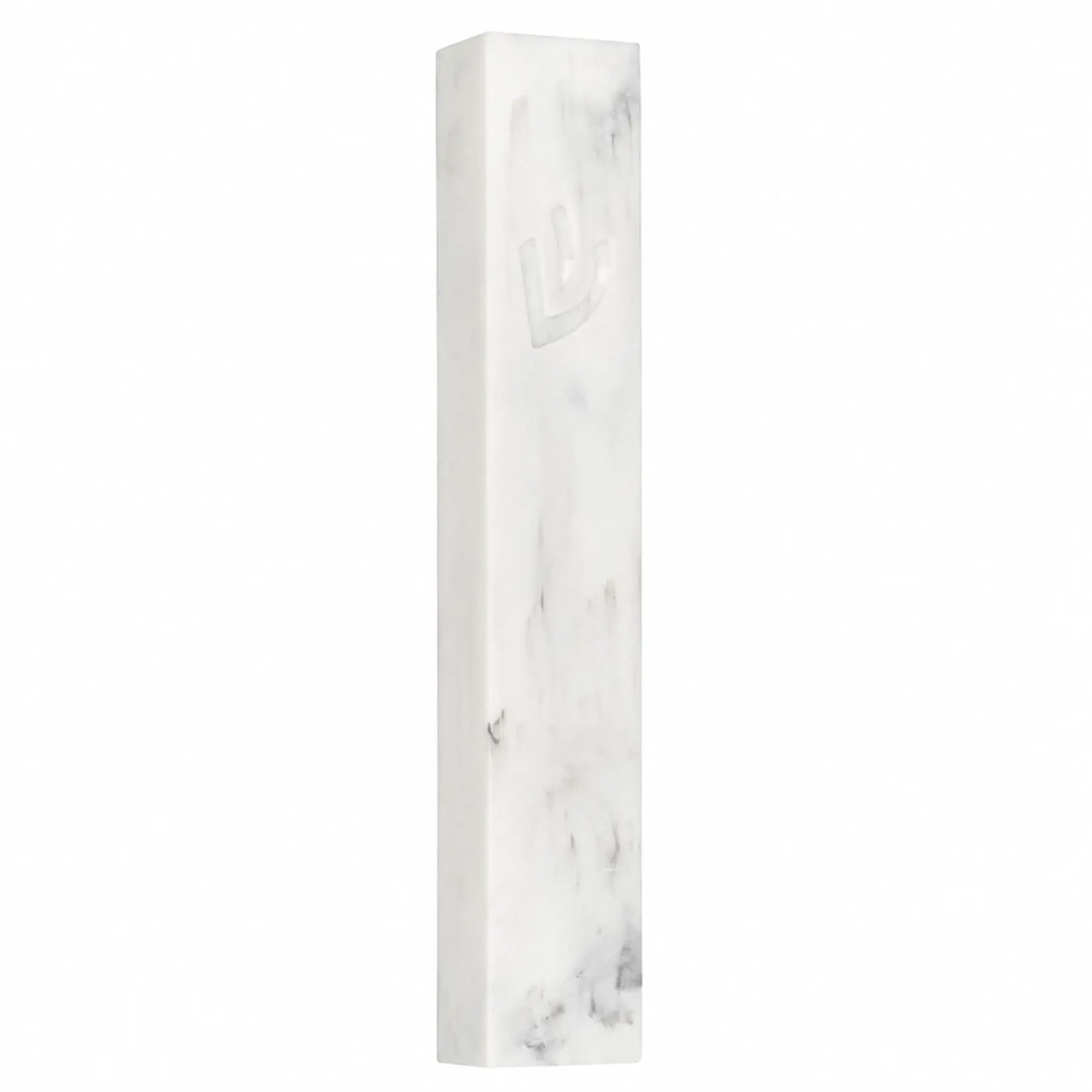 7" White Marble Stone