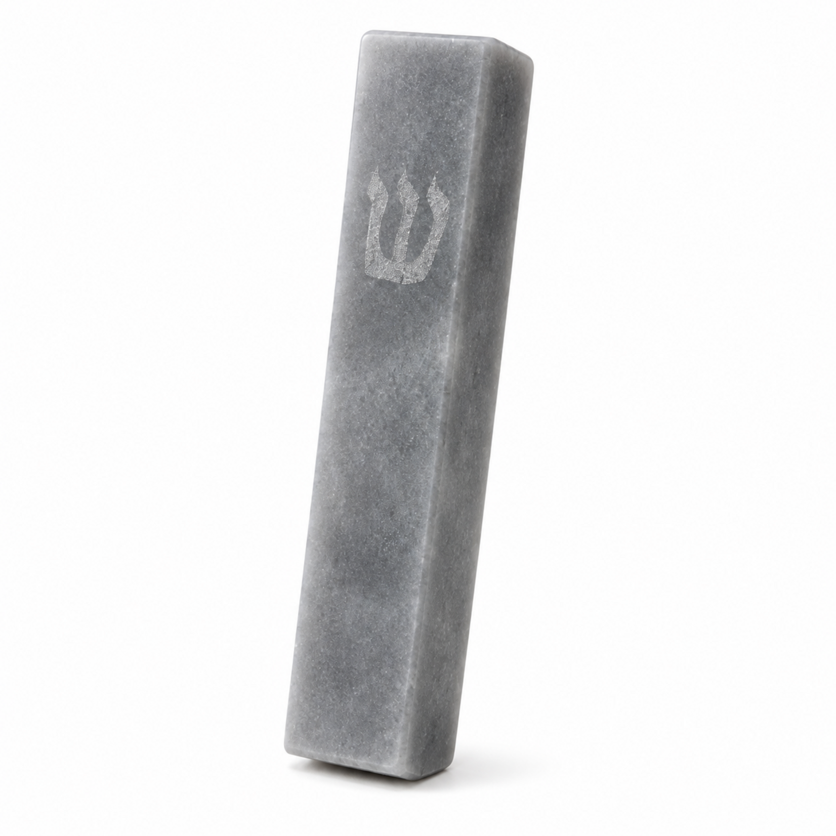 6" Gray Quartz Mezuzah Case