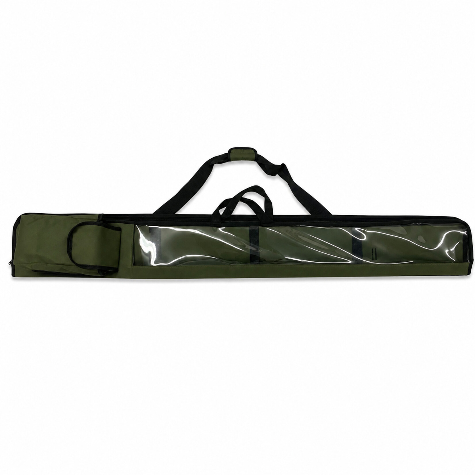 Green Vinyl Lulav Holder with Shoulder Strap and Etrog Pouch