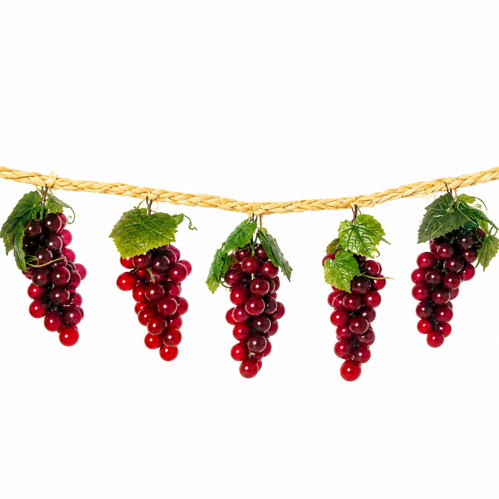 9' Grape Garland - 12 clusters