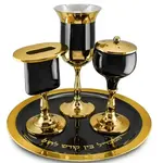 Black & Gold Havdalah Set