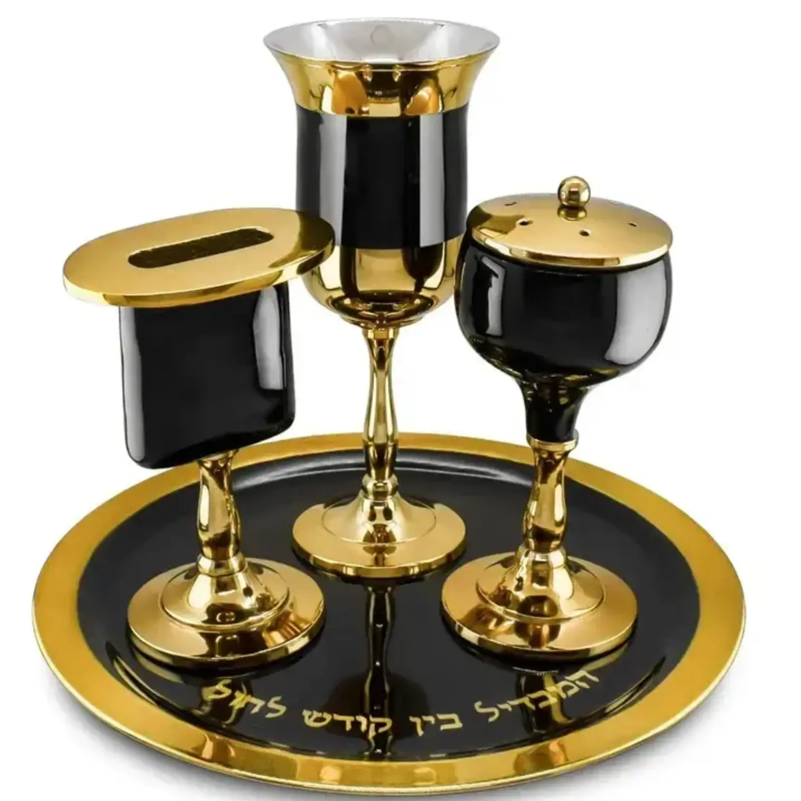 Black & Gold Havdalah Set