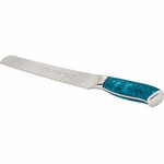 Challah Knife w/ Sky Blue Resin Handle