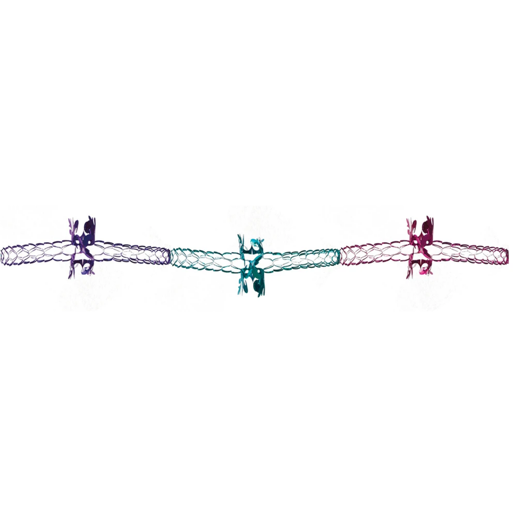 8" 4 Section Multi Colored Garland