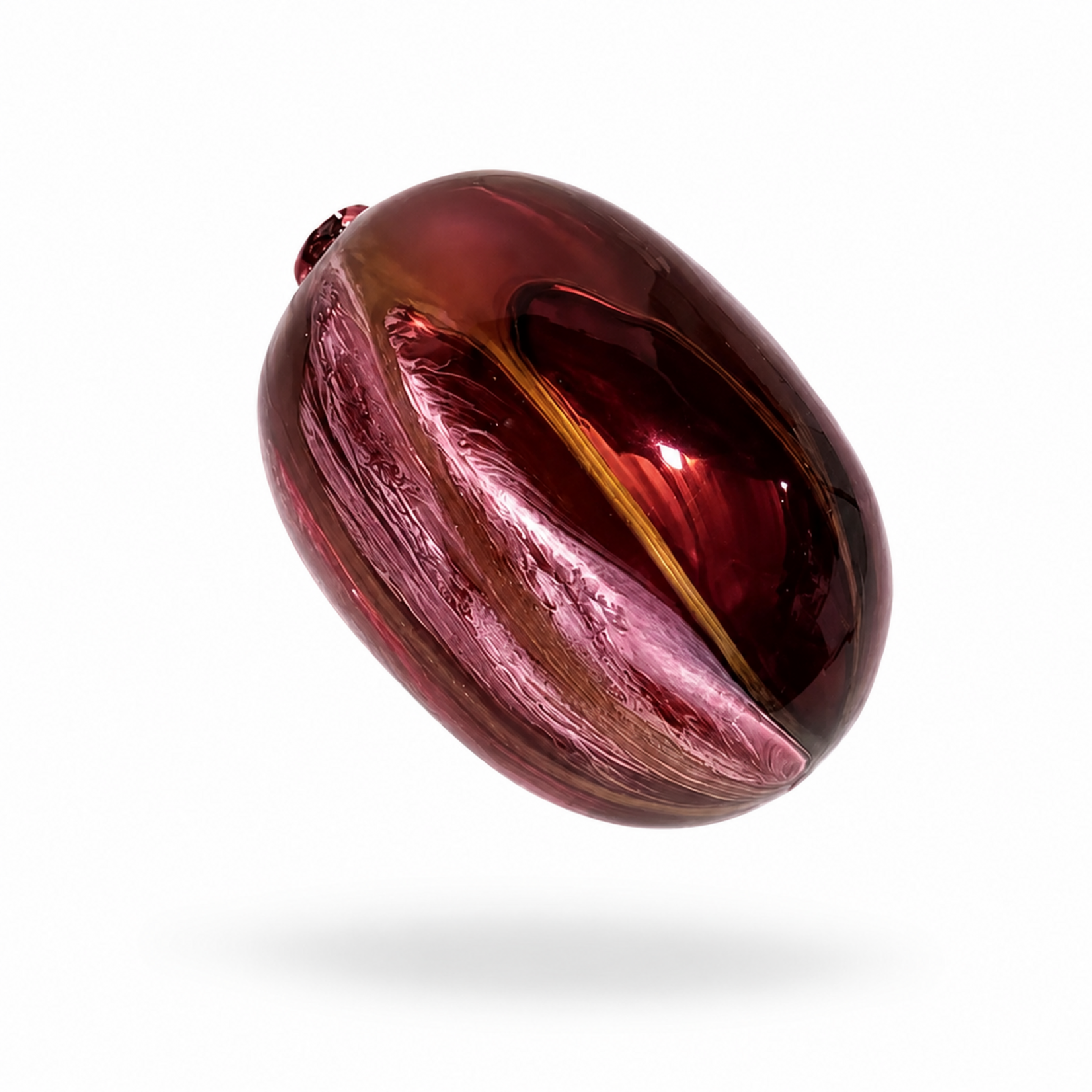 Chupah Glass - Marbled Red