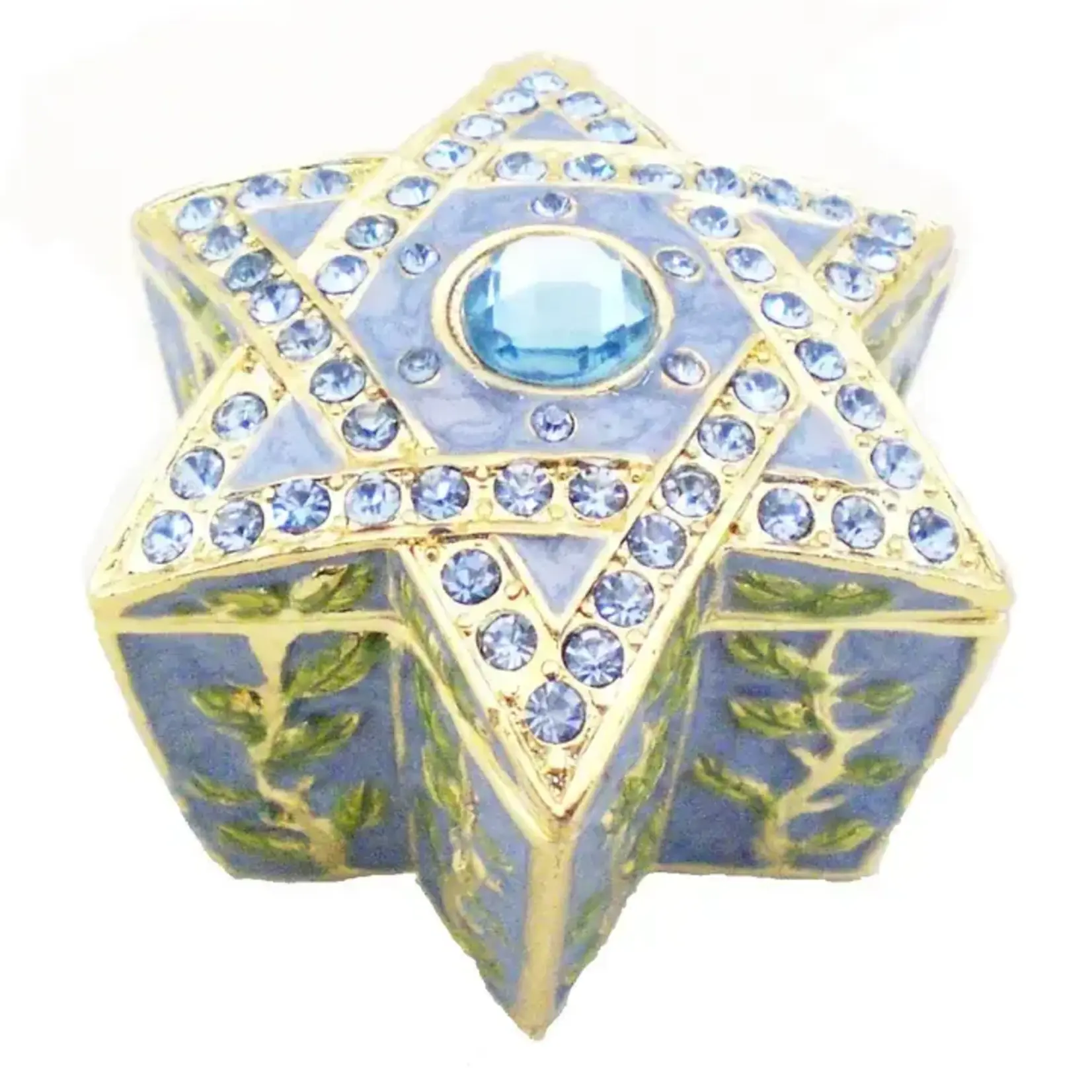 Star of David Trinket Box Made with Austrian Crystals