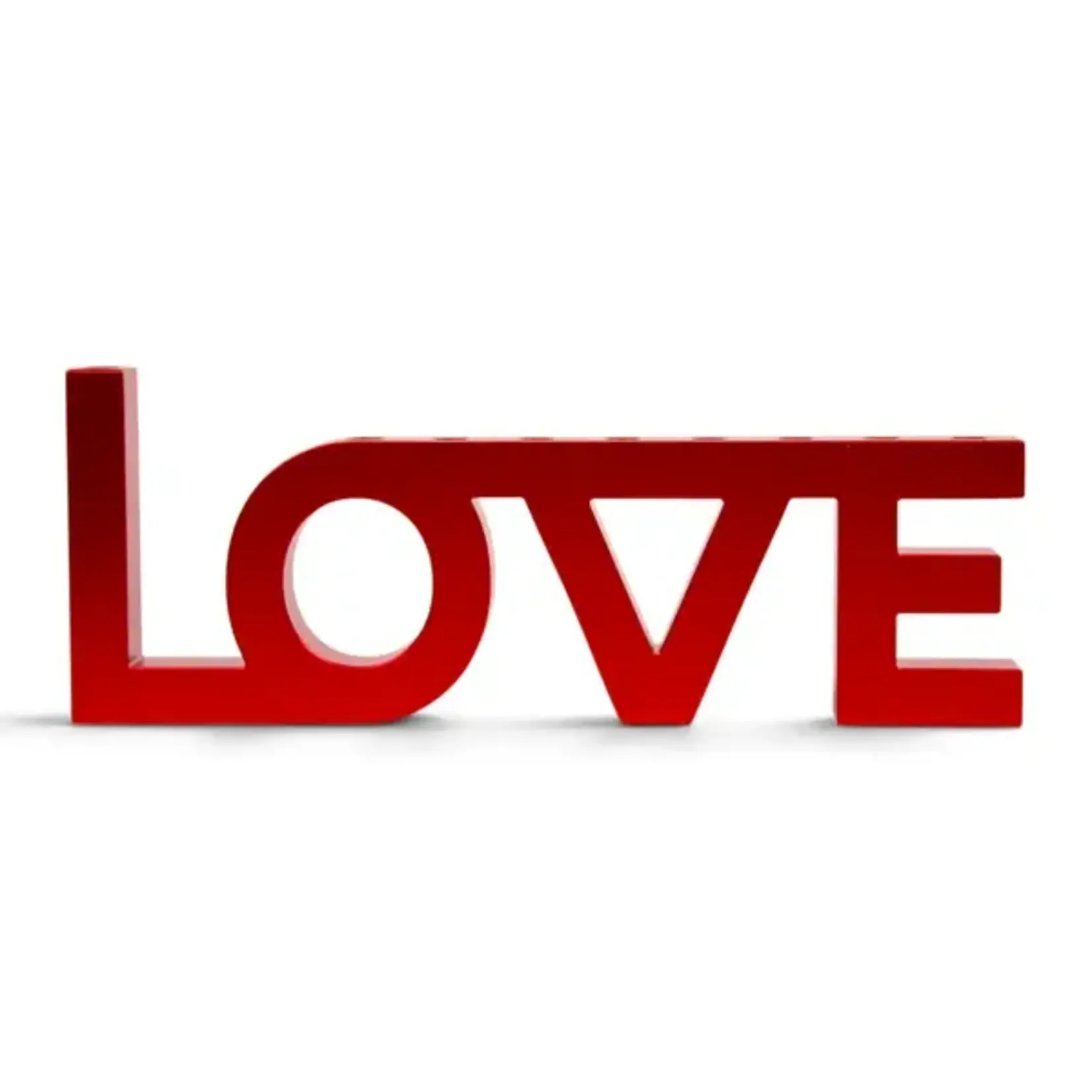 Love Menorah - Red