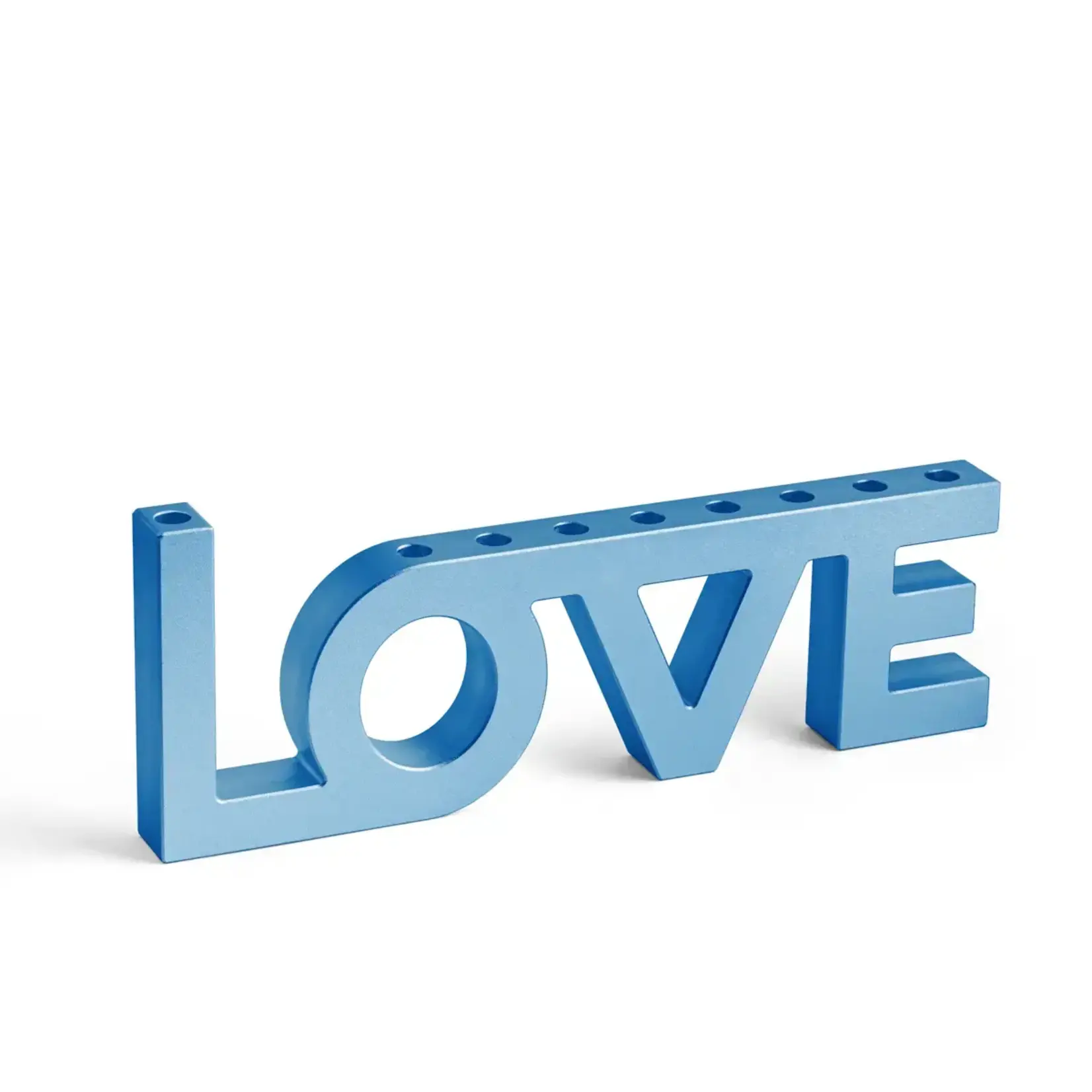 Love Menorah - Blue