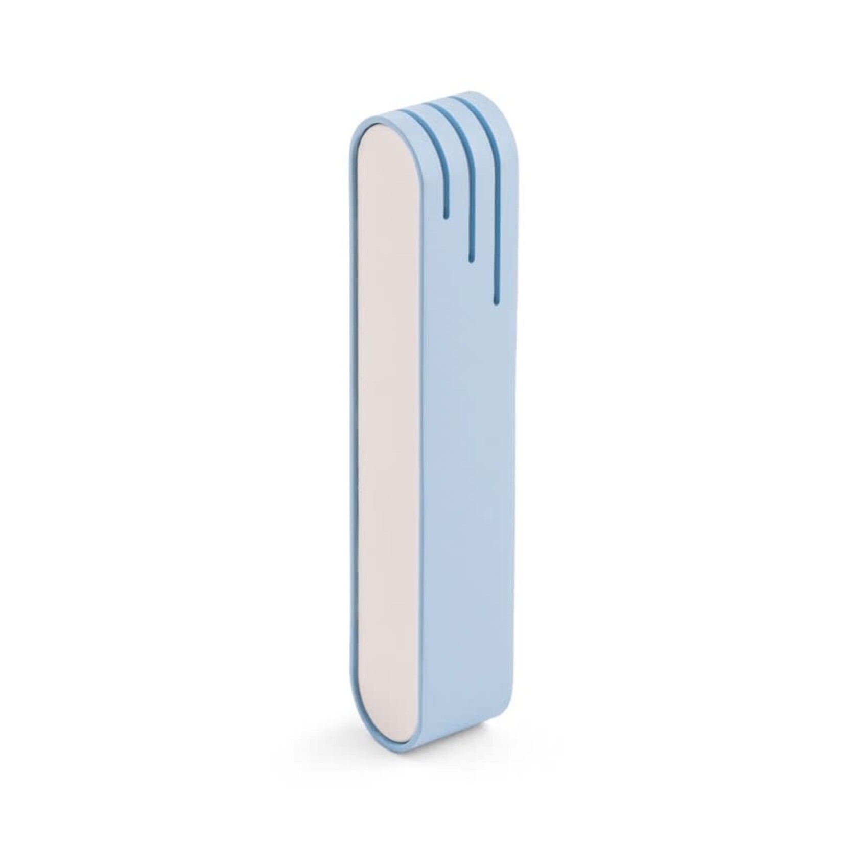 Elliptical Mezuzah Case - Light Blue