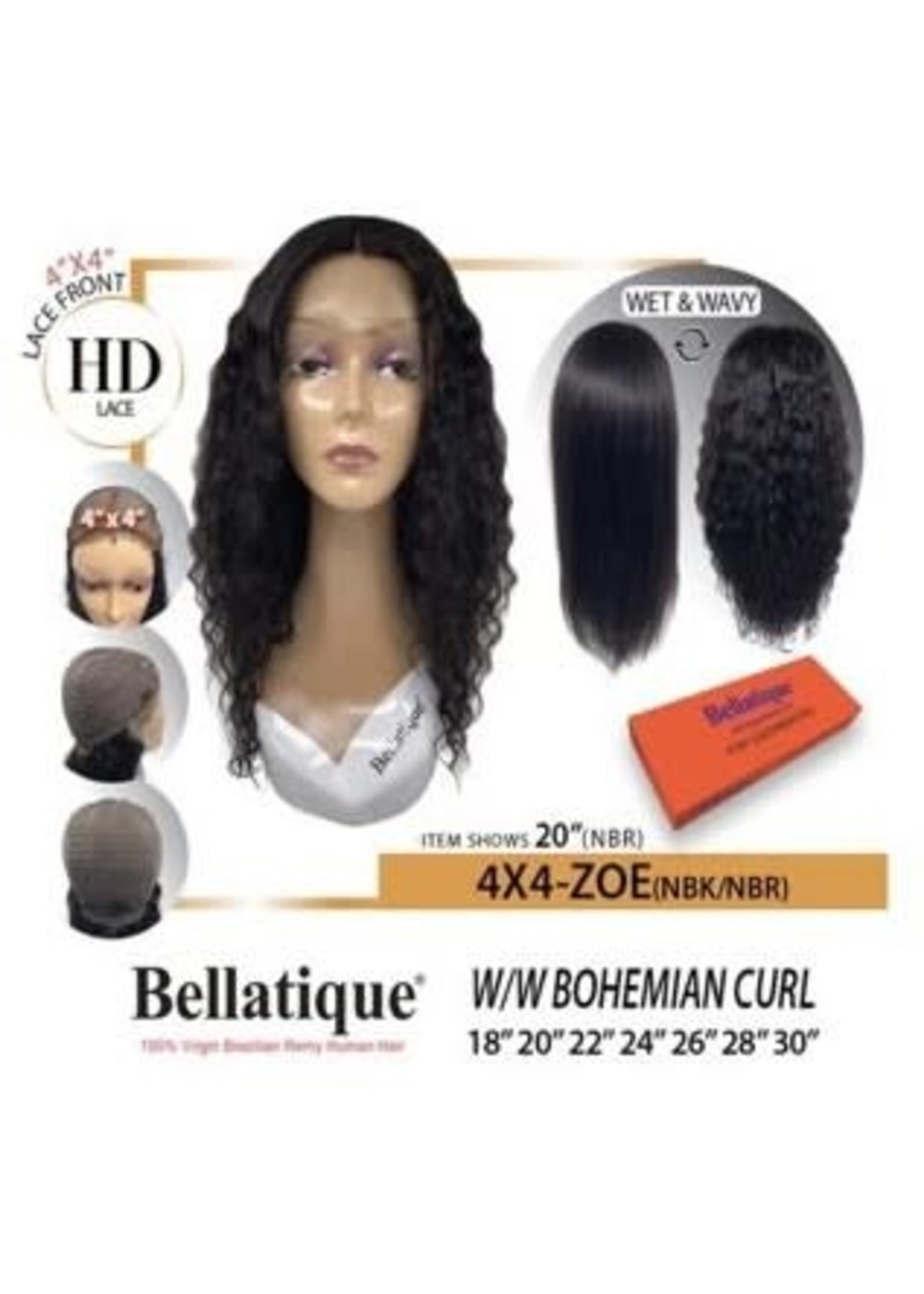 BELLATIQUE WIGS BELLATIQUE 4X4 ZOE 24" NBR (W/W) WIG