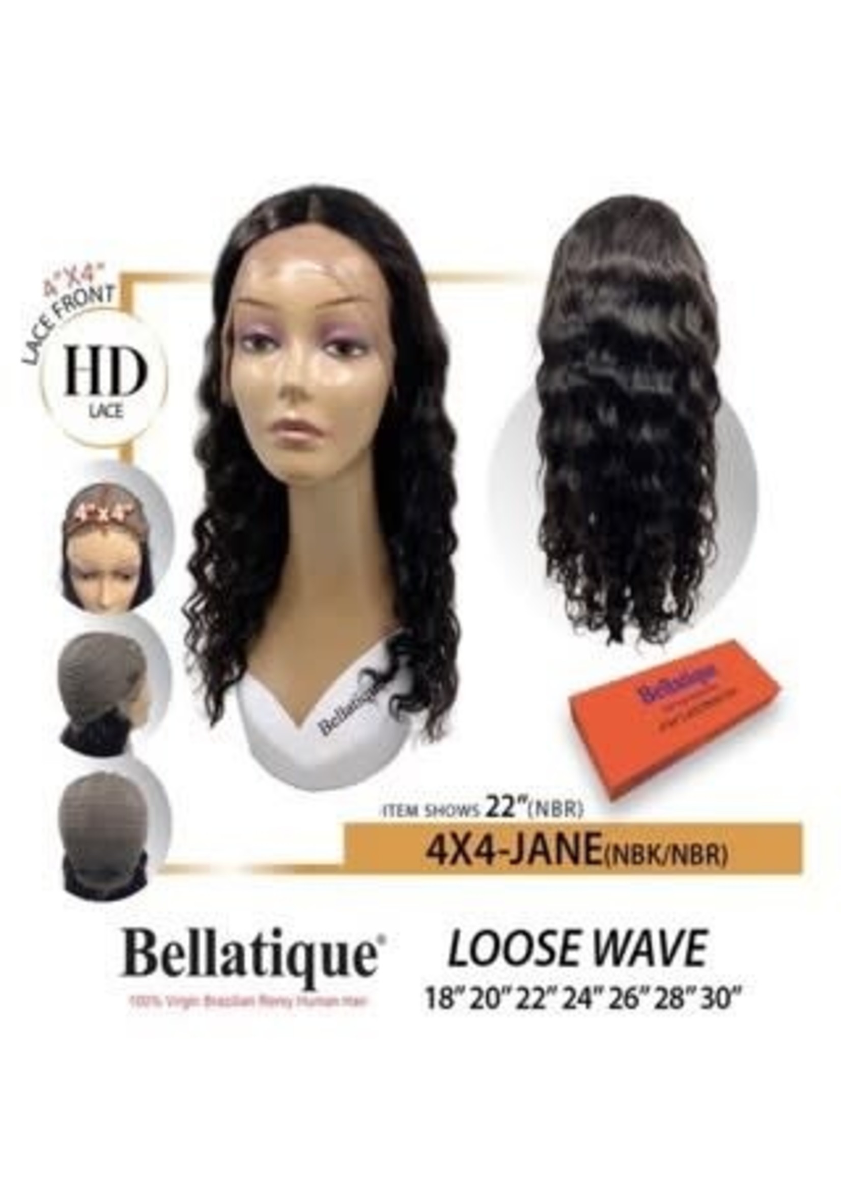 BELLATIQUE WIGS BELLATIQUE 4X4 JANE 24" NBR WIG