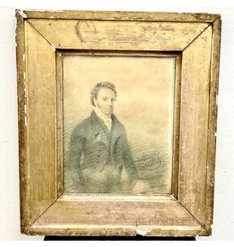 Original Drawing	Pencil Drawing of a man Signed M. Coles and Dated 1820