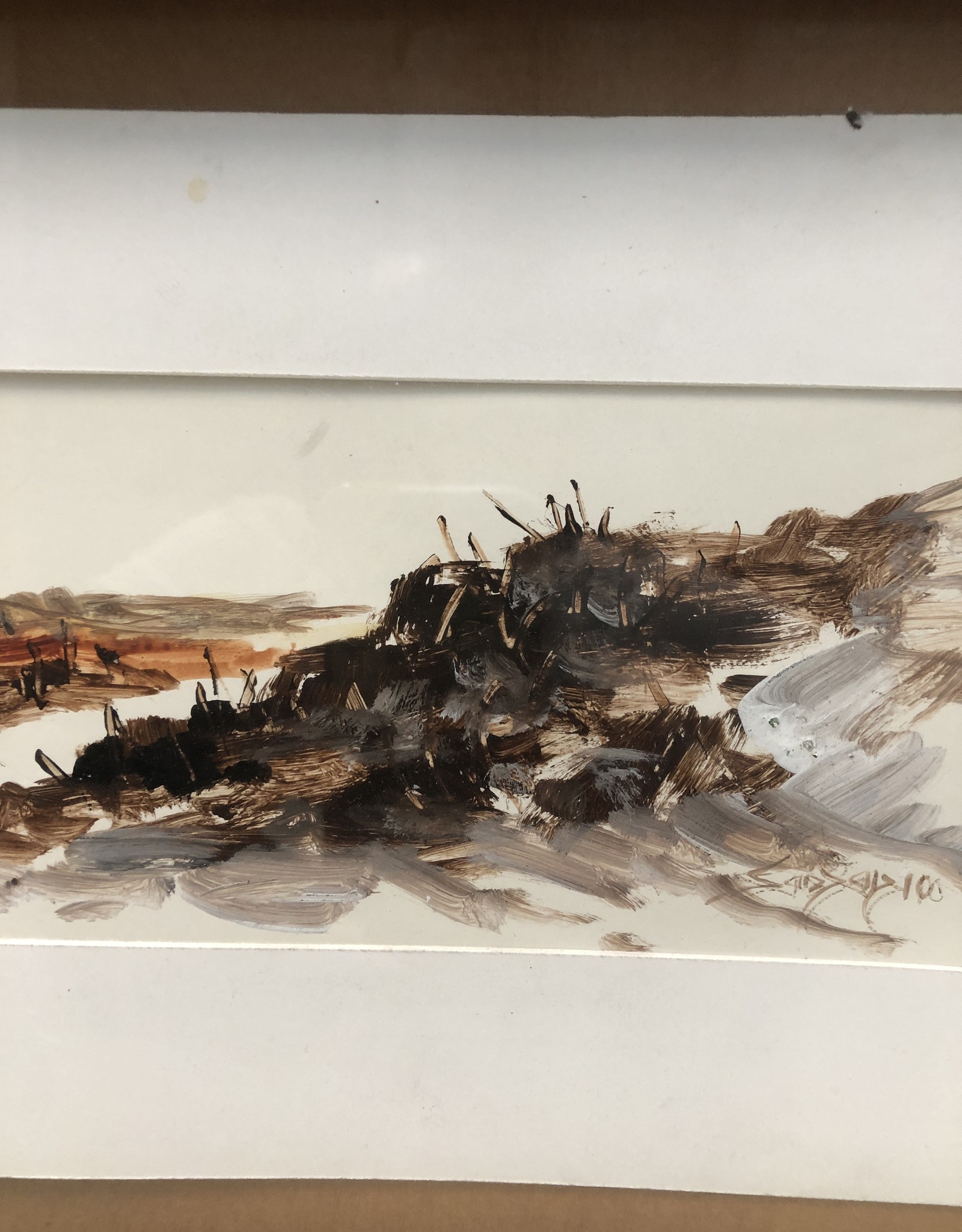 Moving Landscapes, Oil on Paper