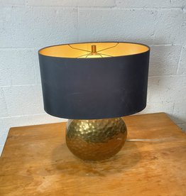Crate & Barrel Hammered Brass Lamp