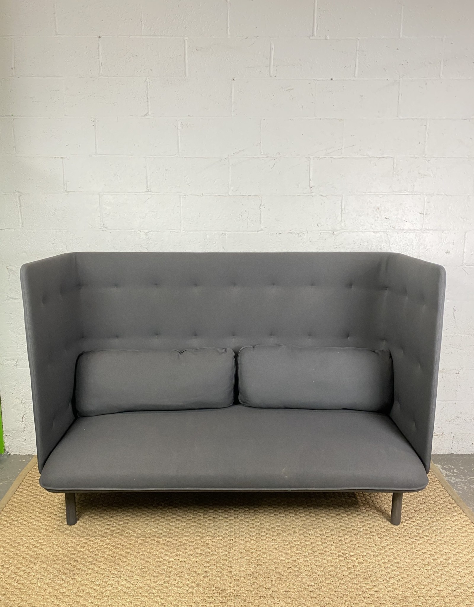 Poppin Poppin Grey QT Privacy Lounge Sofa