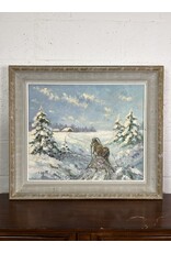 Winter Solstice, framed oil on canvas