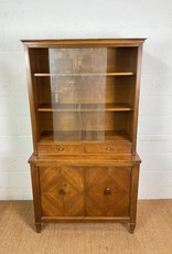 Vintage Mid Century Modern Teak Cabinet Bookcase