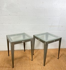 Industrial Square End Tables