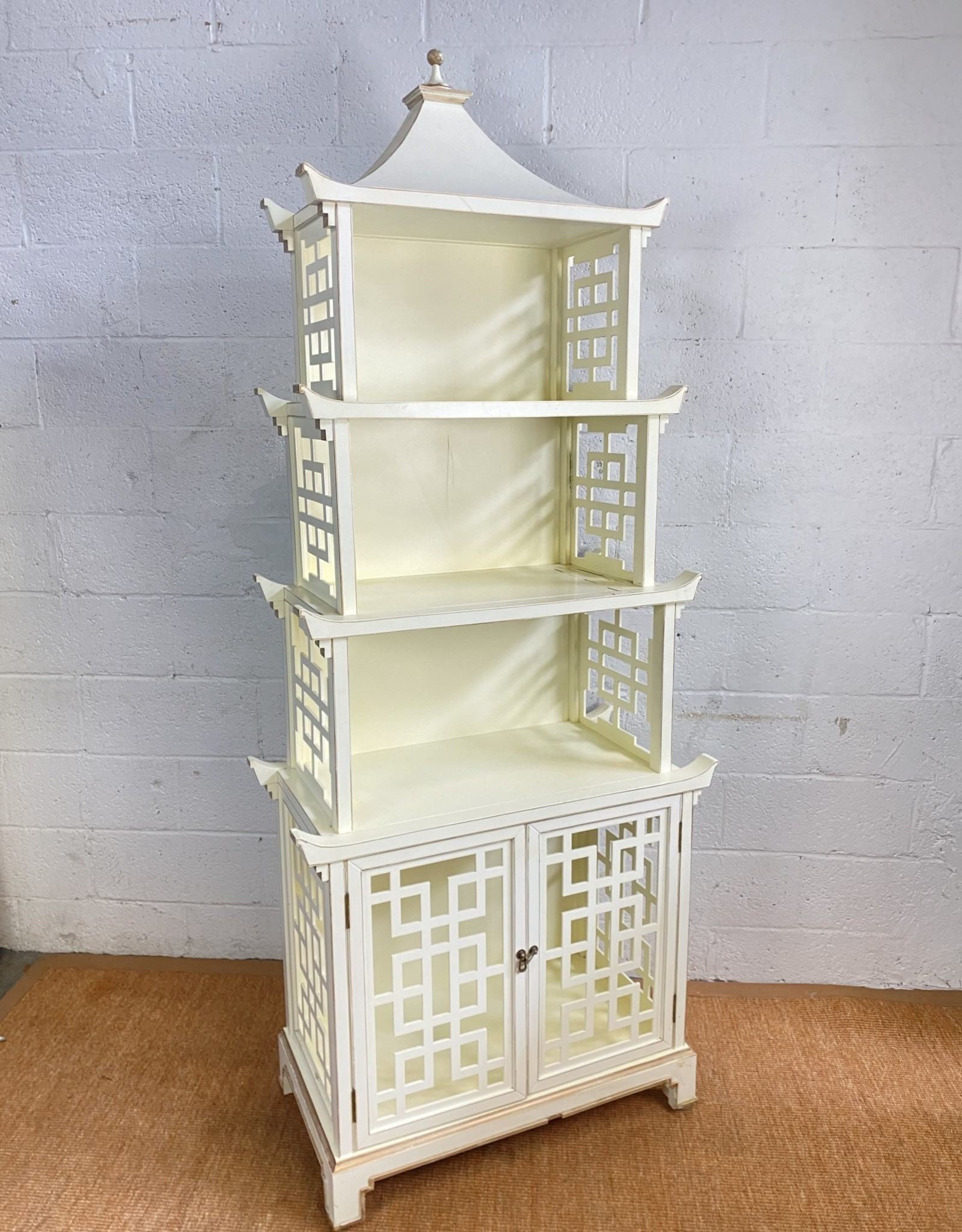 Paolo Moschino Pagoda White Temple Shelf Cabinet