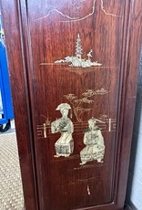 Antique Chinese Chinoiserie Bar Storage Cabinet