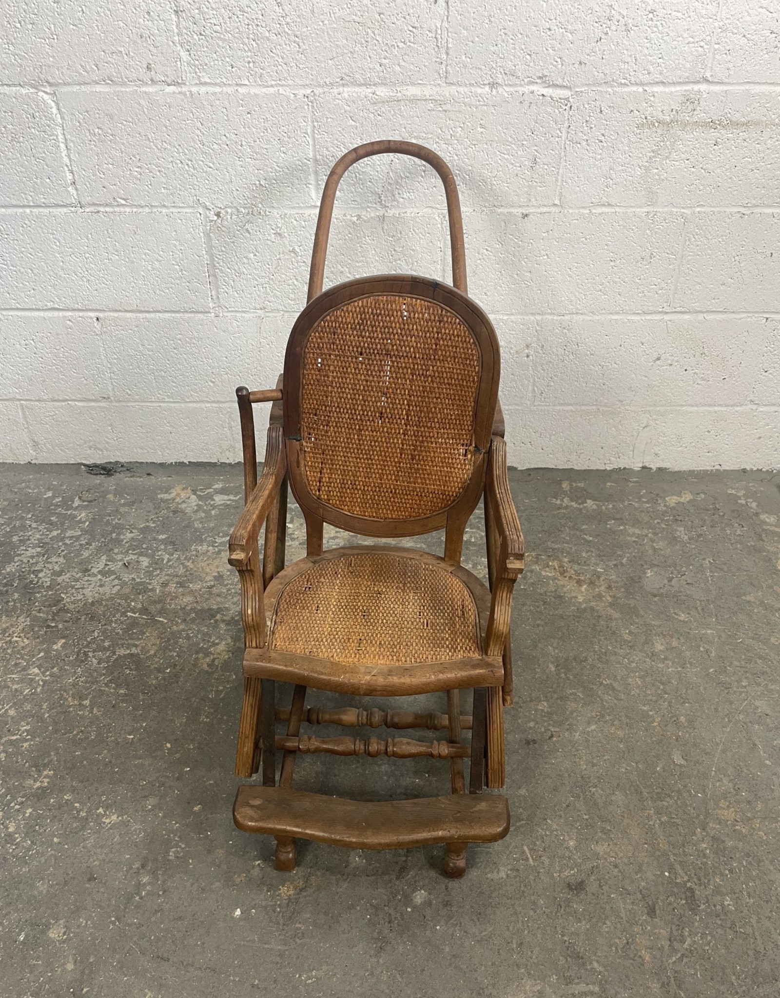 Antique Wooden Convertible Child's High Chair