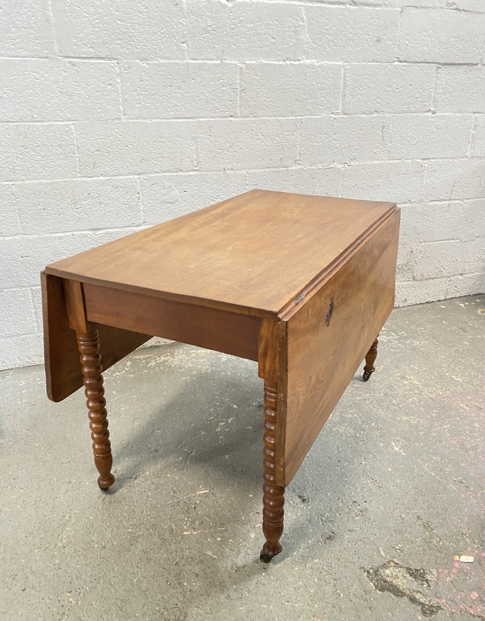 Mid Century Style Drop Leaf Dining Table