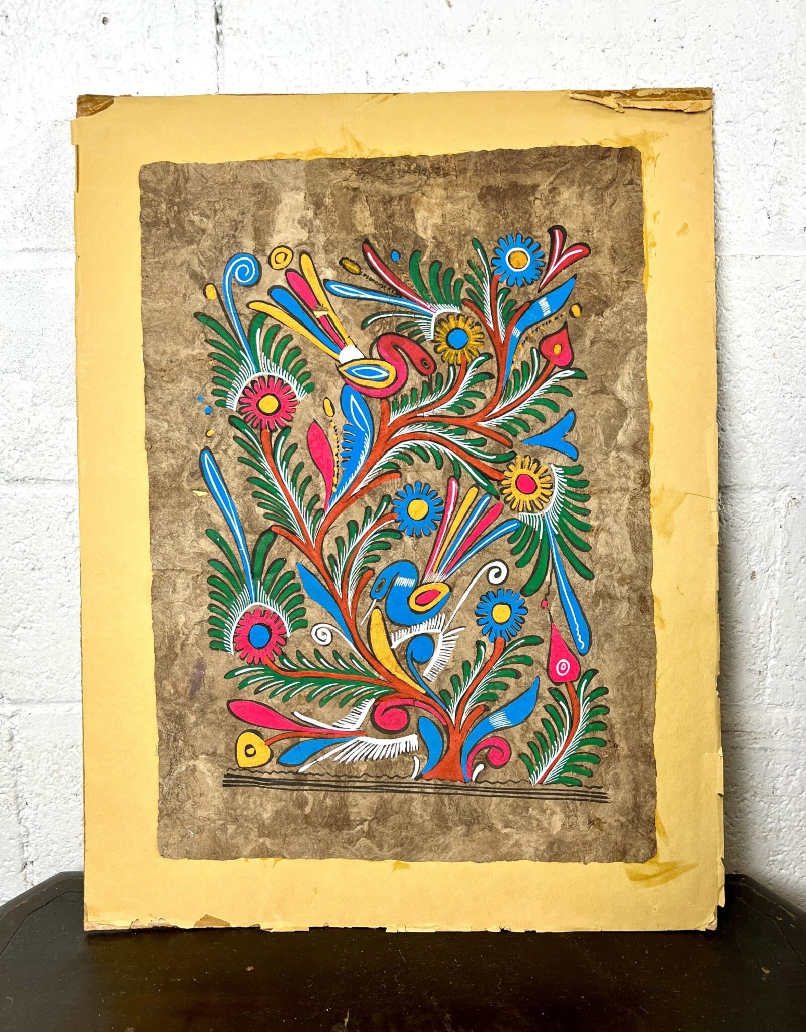 Vintage Traditional Papel Amate painting