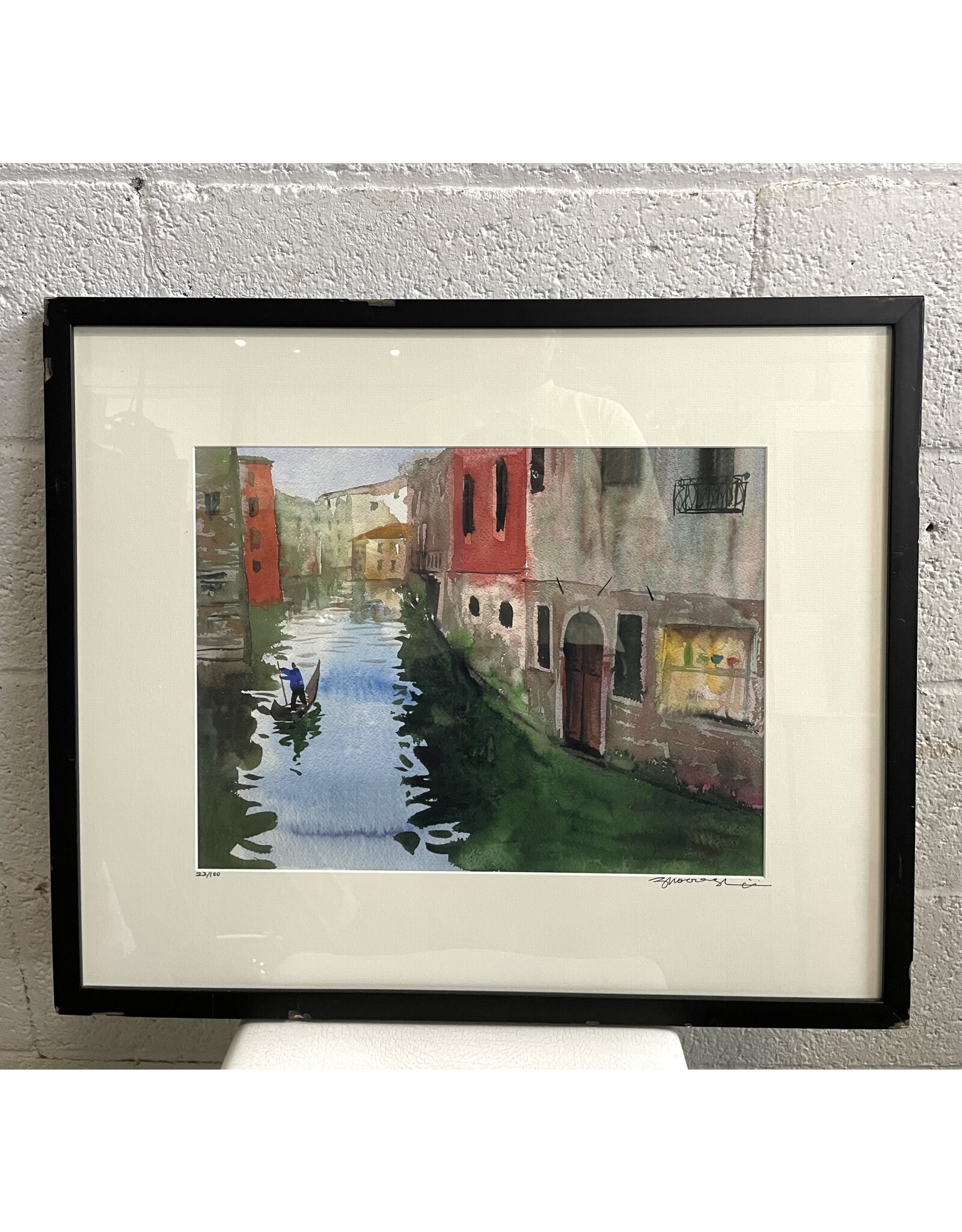 Boating by Framed Watercolor