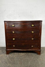 19th Century Mahogany Style Bowfront Chest of Dresser Drawers