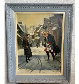 Concord Watch Shop Framed Oil Painting by Lloyd Garrison