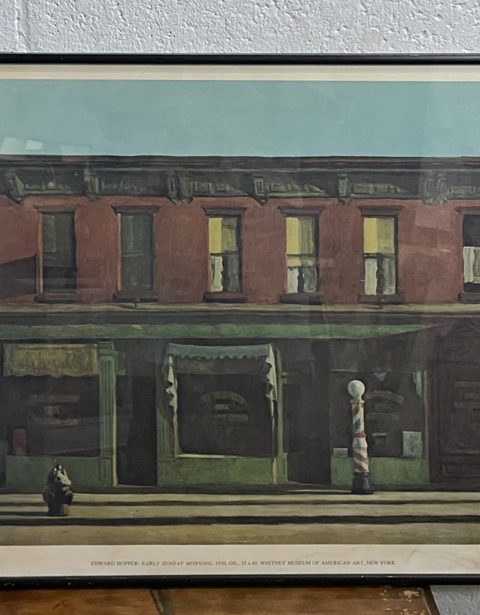 Early Sunday Morning Framed Edward Hopper Poster