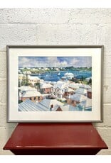 Breeze on the Harbour, framed watercolor print