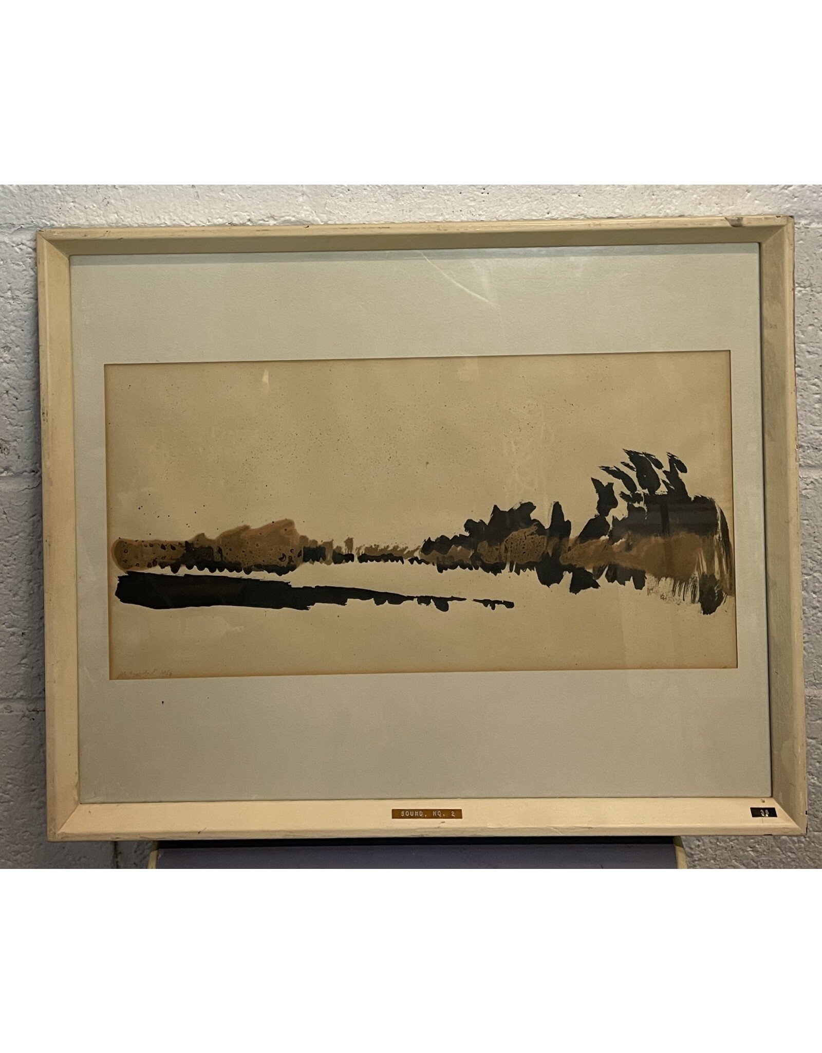 Sound No. 2 Framed Ink Painting