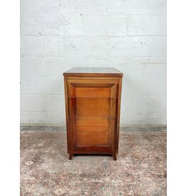 3 Drawer Beveled End Table