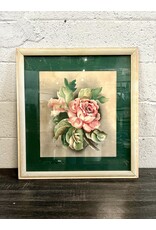 Emerald Fragments, framed watercolor,  sgnd Harris