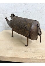 MCM Brutalist Metal Pig Sculpture