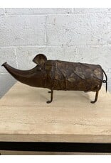 MCM Brutalist Metal Pig Sculpture