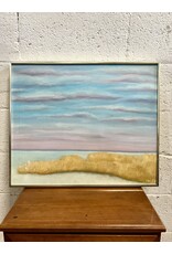 Beach Coast, framed oil on canvas, sgnd MILLER