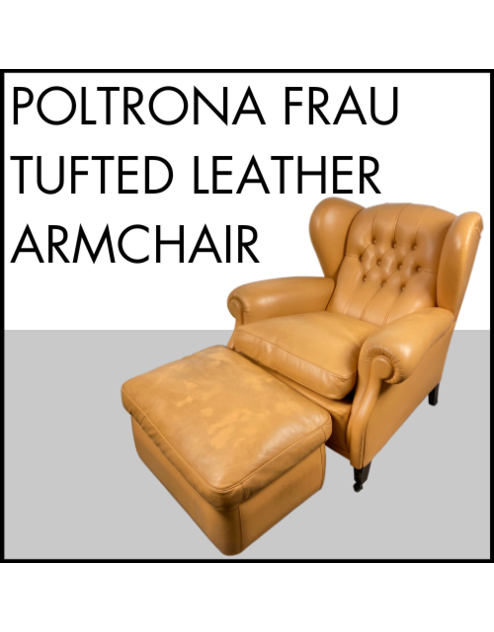 Poltrona Frau Tufted Leather Armchair