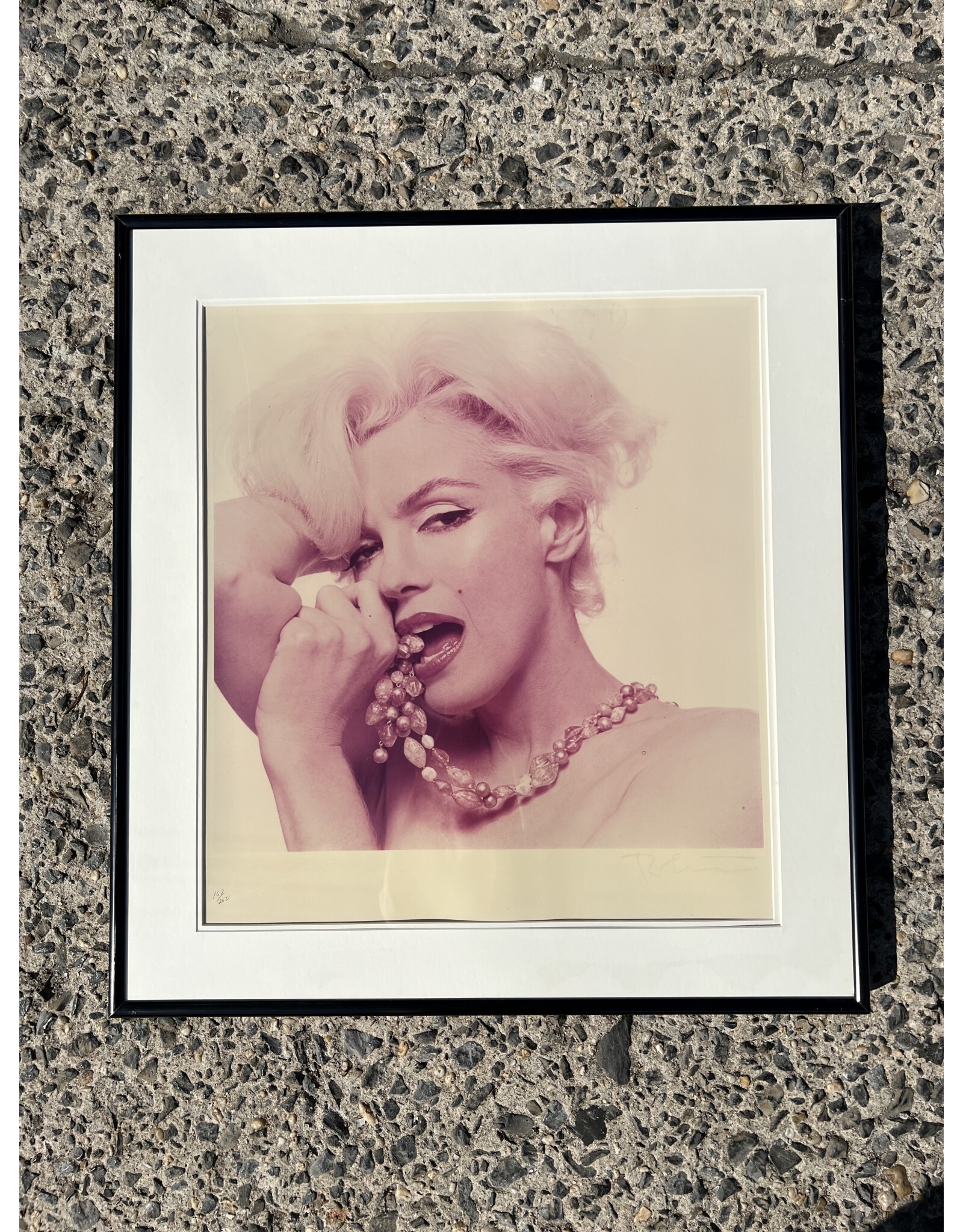 Marilyn Monroe Biting her Thumb, from The Last Sitting, ektacolor photograph by Bert Stern, signed, numbered 167/200