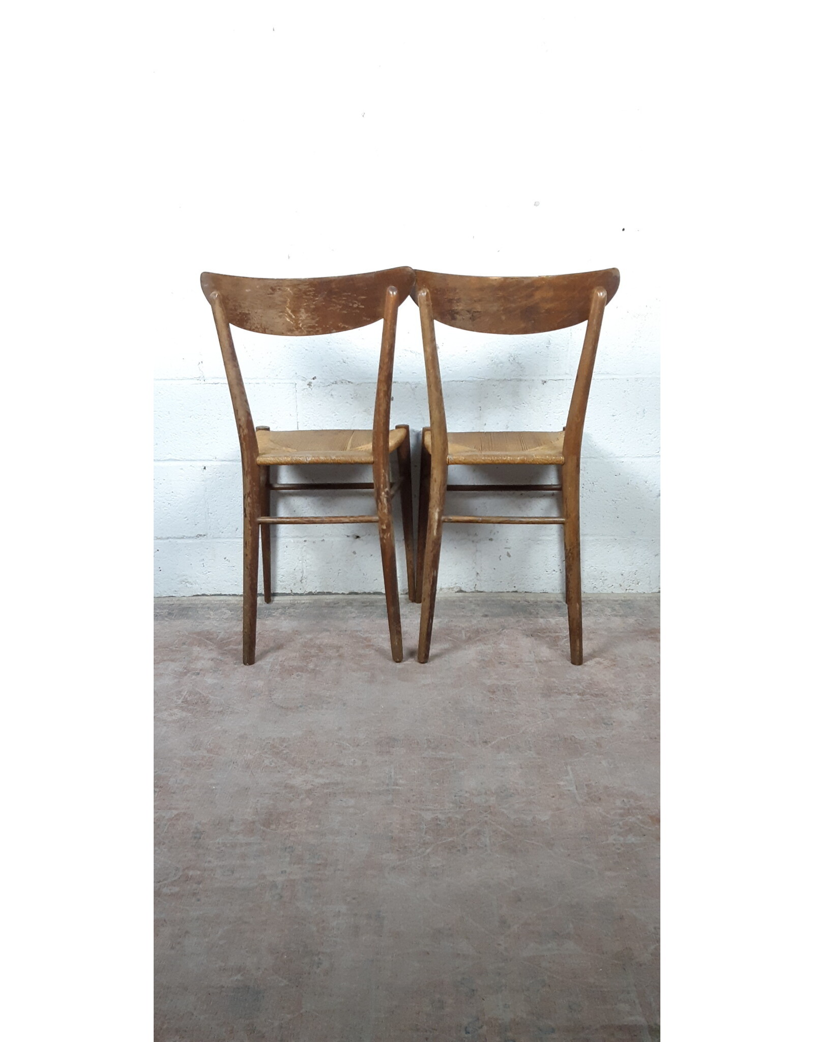 Teak Dining Chair With Rattan Seating