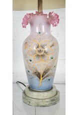 Vintage Hand Painted Floral Design Lamp