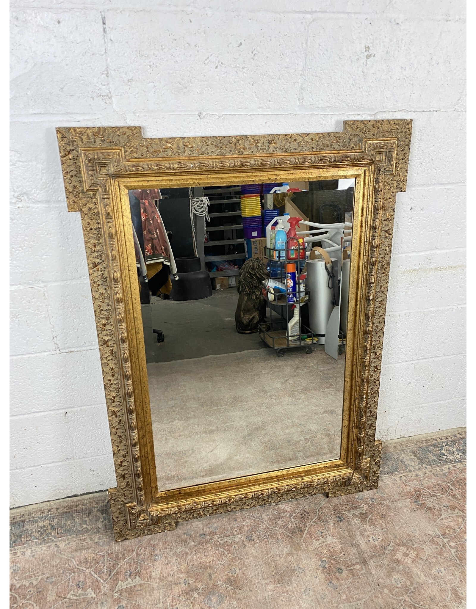 Neo-Classical Gold Gilted Beveled Mirror