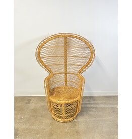 Peacock Vintage Rattan Chair